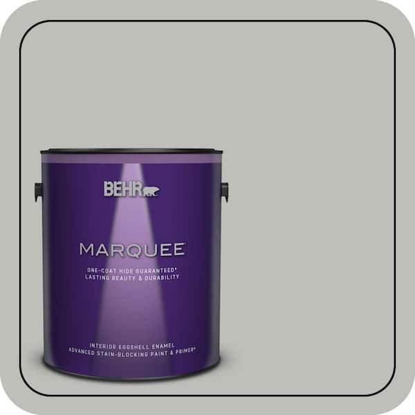 BEHR MARQUEE 1 gal. #PPU24-17 Hailstorm Gray Eggshell Enamel Interior Paint & Primer (2)