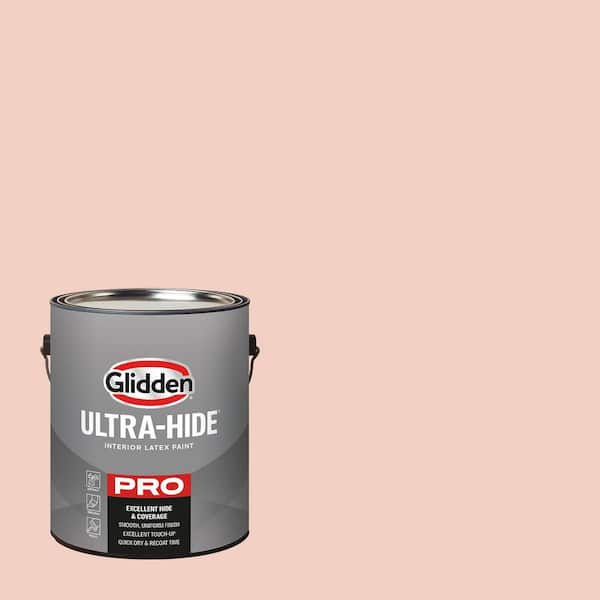 Glidden Ultra-Hide 1 gal. PPG1063-3 Pale Coral Satin Interior Paint (2)