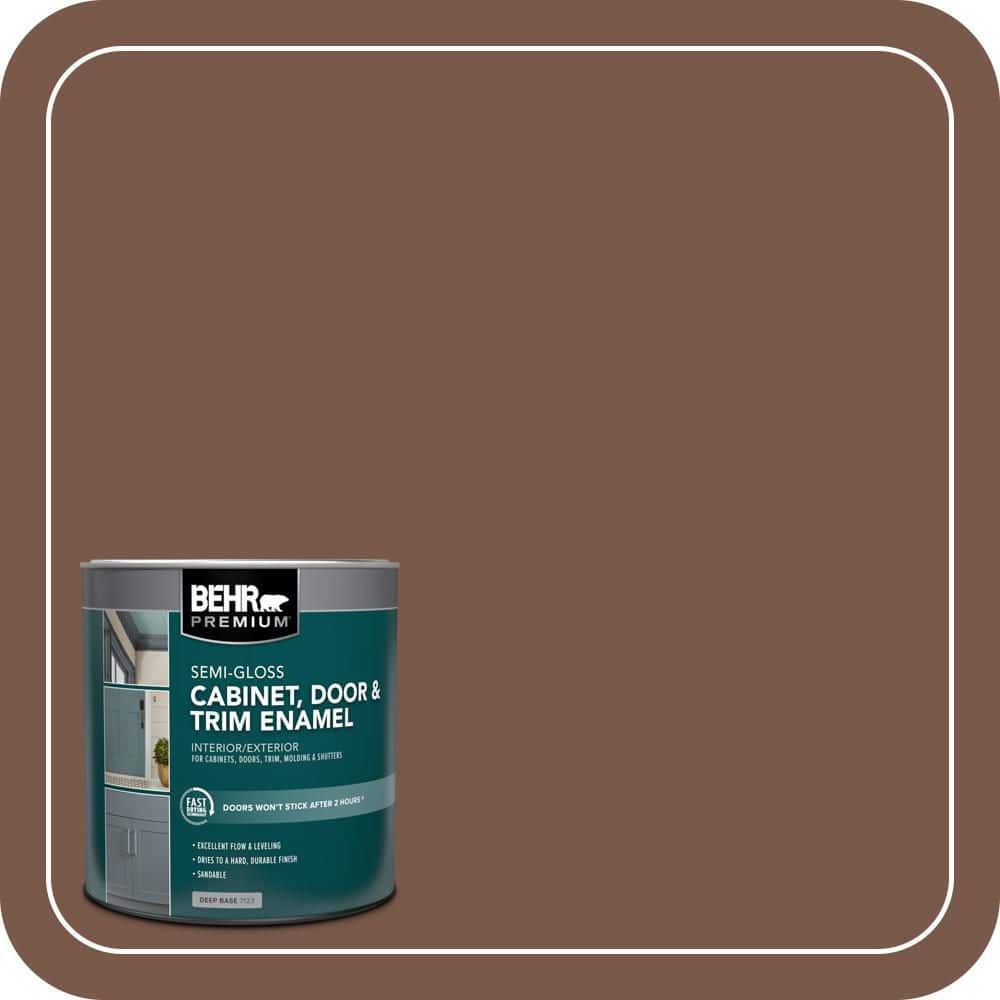 BEHR PREMIUM 1 qt. #SC-135 Sable Semi-Gloss Enamel Interior/Exterior Cabinet, Door & Trim Paint