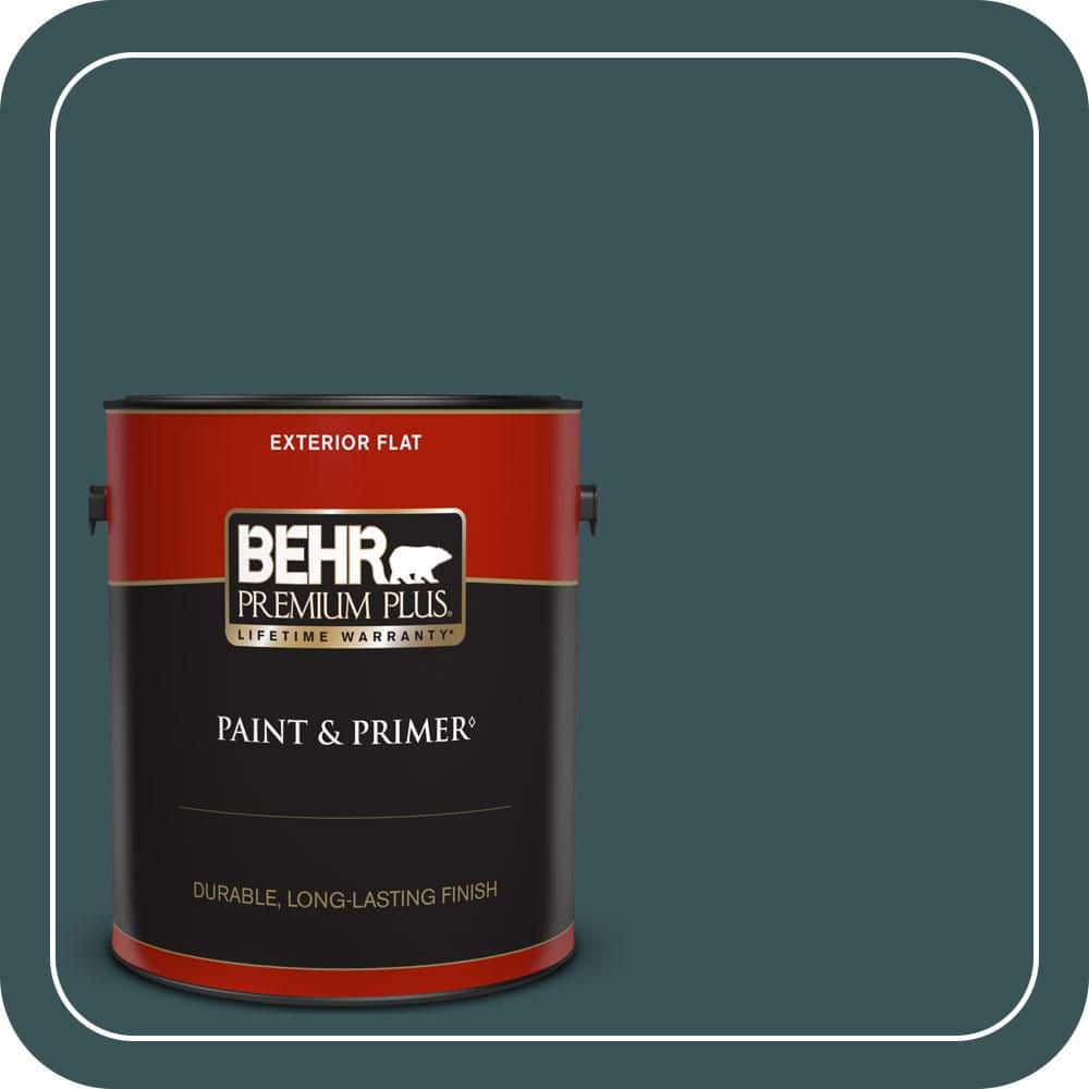 BEHR PREMIUM PLUS 1 gal. #T11-6 Almost Famous Flat Exterior Paint & Primer