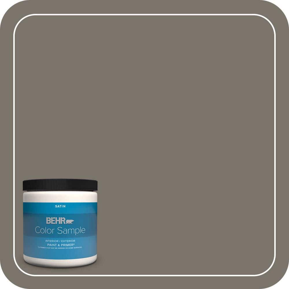 BEHR PREMIUM PLUS 8 oz. #MQ2-58 Unpredictable Hue Satin Enamel Interior/Exterior Paint & Primer Color Sample (1)
