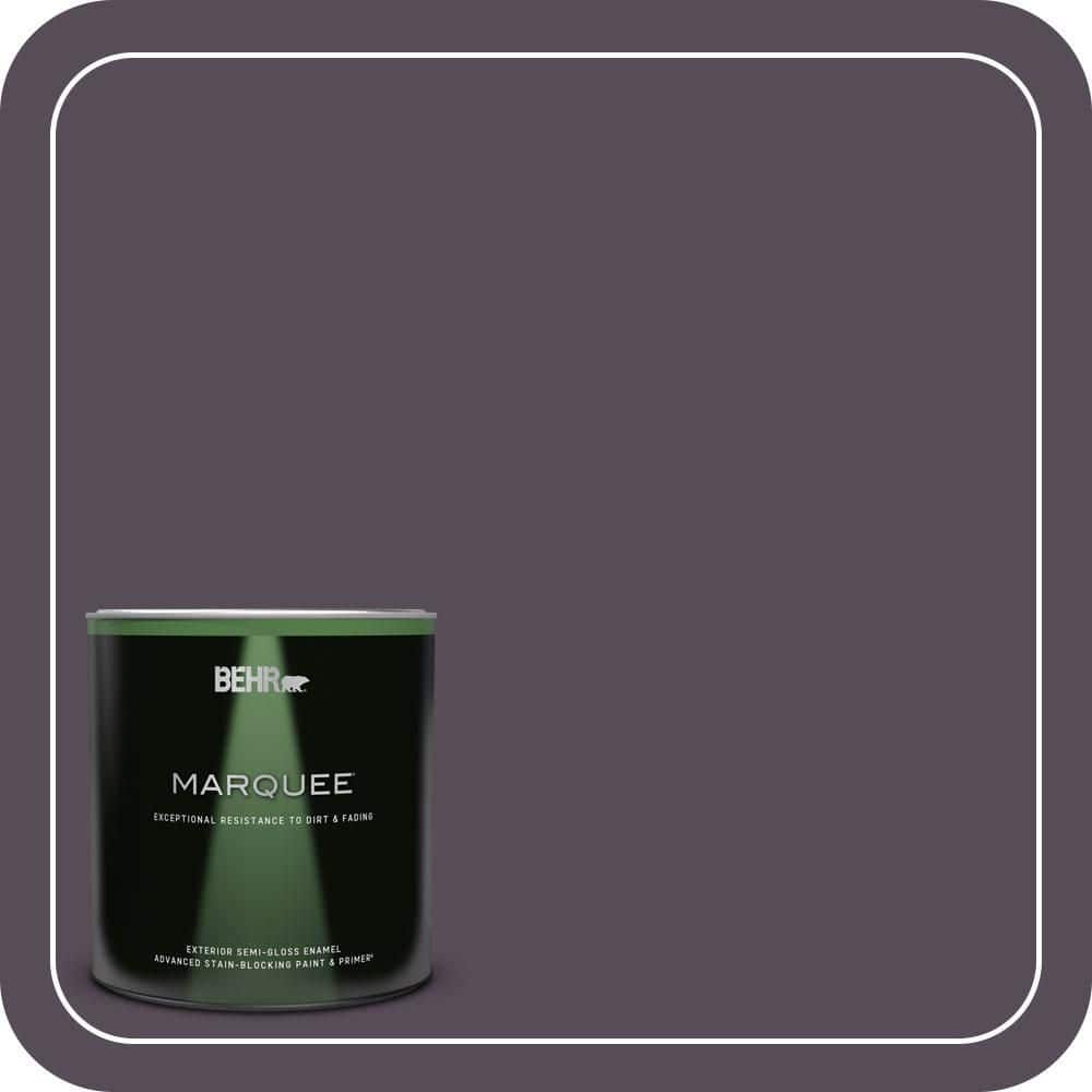 BEHR MARQUEE 1 qt. #670F-7 Blackberry Wine Semi-Gloss Enamel Exterior Paint & Primer