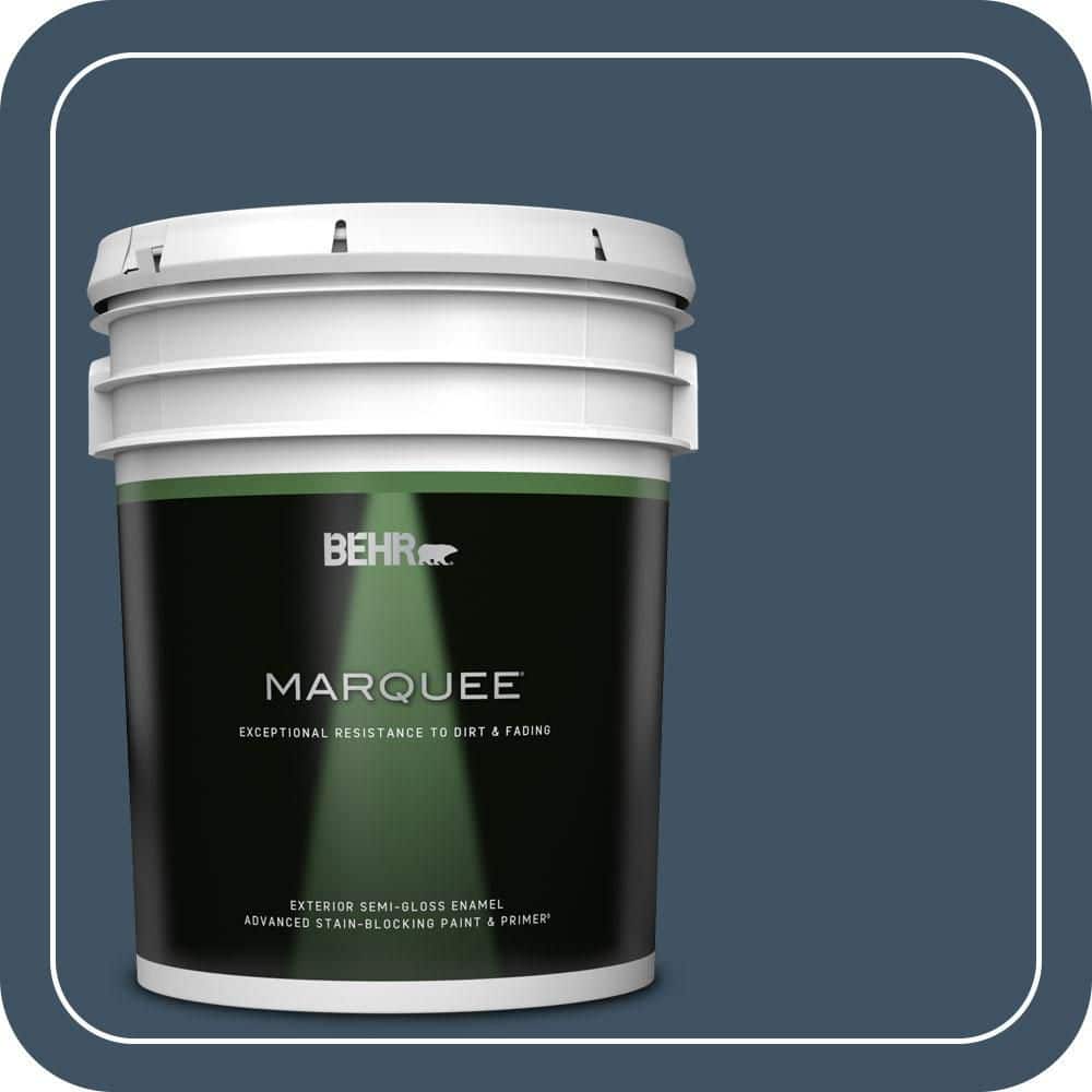 BEHR MARQUEE 5 gal. #560F-7 Twilight Chimes Semi-Gloss Enamel Exterior Paint & Primer