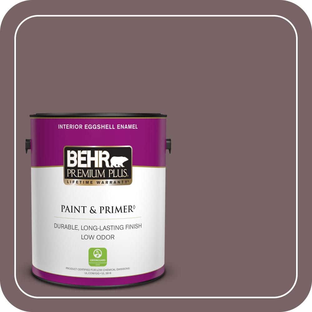 BEHR PREMIUM PLUS 1 gal. #PPU1-03 Tibetan Temple Eggshell Enamel Low Odor Interior Paint & Primer
