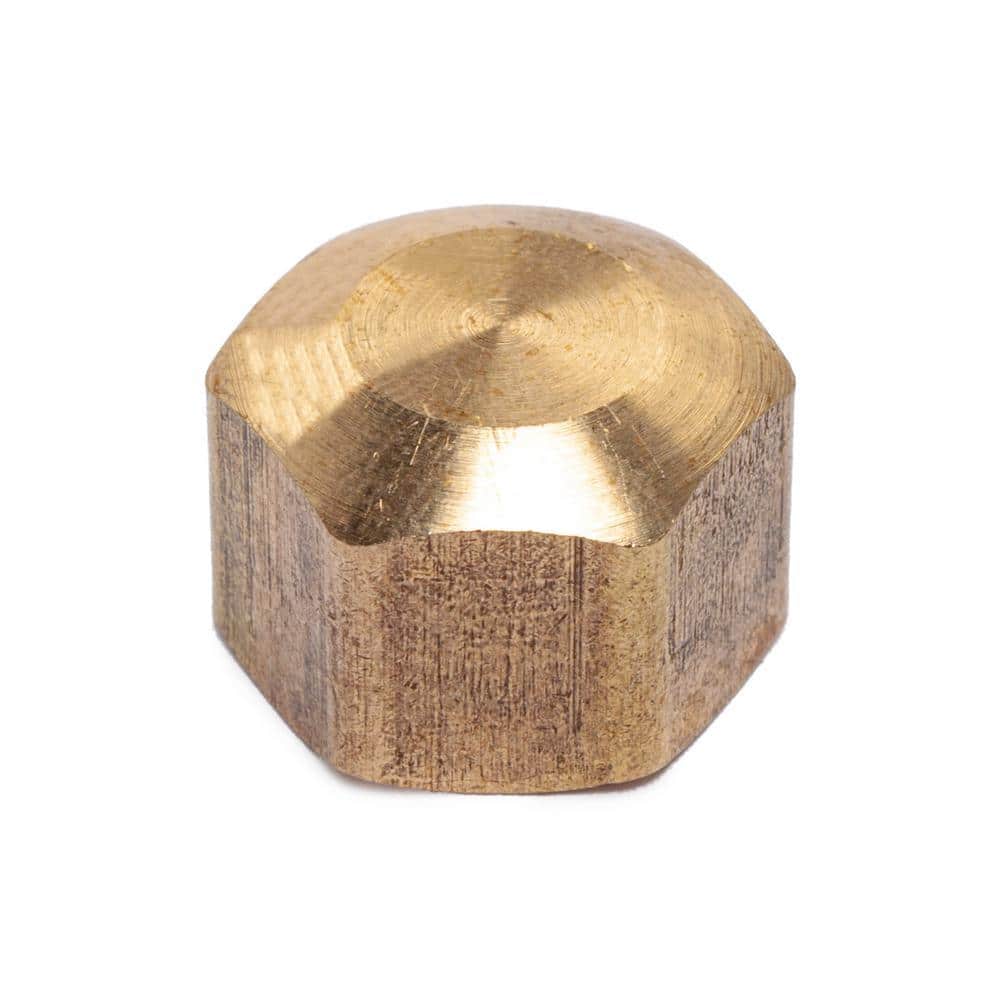 LTWFITTING 3/8 in. Brass Compression Cap Fitting (2)