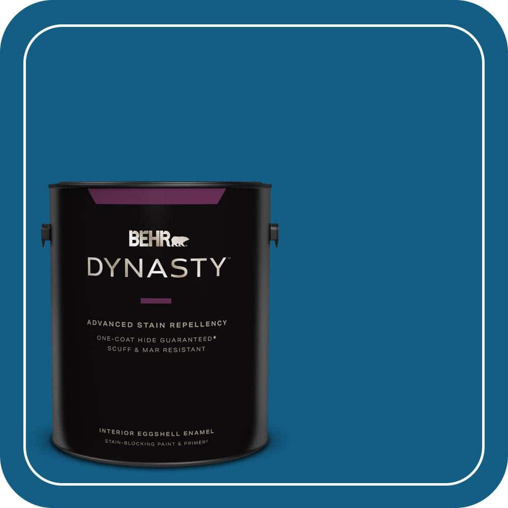 BEHR DYNASTY 1 gal. #S-H-550 Sapphire Sparkle Eggshell Enamel Interior Stain-Blocking Paint & Primer