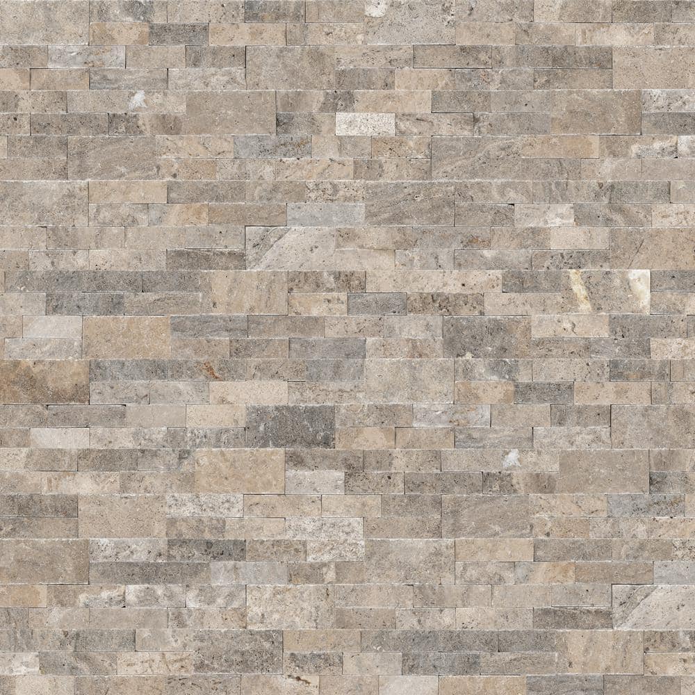 MSI Trevi Gray Ledger Panel 6 in. x 24 in. Natural Travertine Wall Tile (30 cases/180 sq. ft./Pallet)