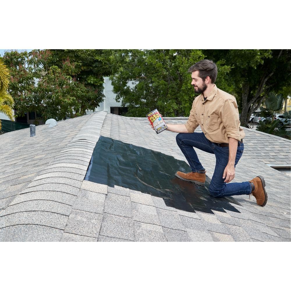 FLEX SEAL FAMILY OF PRODUCTS Flex Tape MAX Black 4 in. x 25 ft. Strong Rubberized Waterproof Tape (3-Pack) (2)
