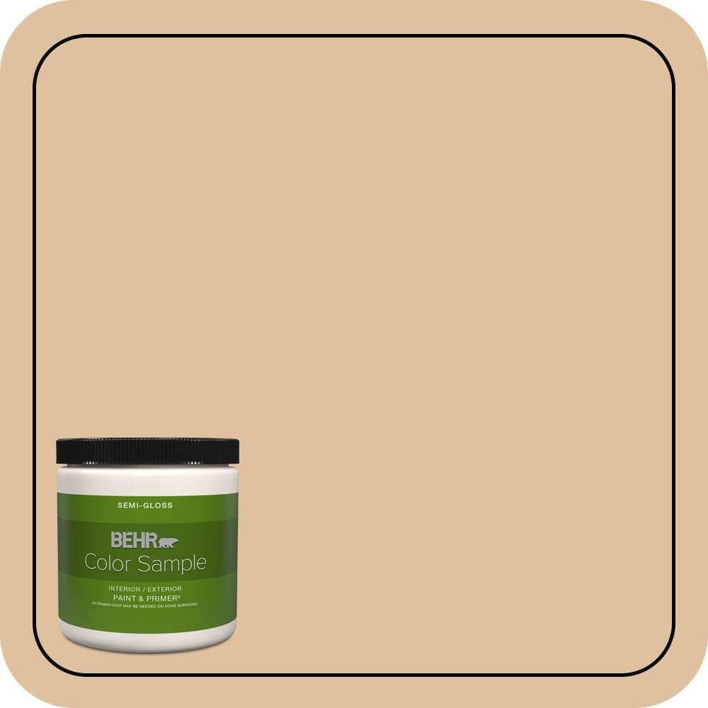 BEHR PREMIUM PLUS 8 oz. #S290-3 Slender Reed Semi-Gloss Interior/Exterior Paint & Primer Color Sample