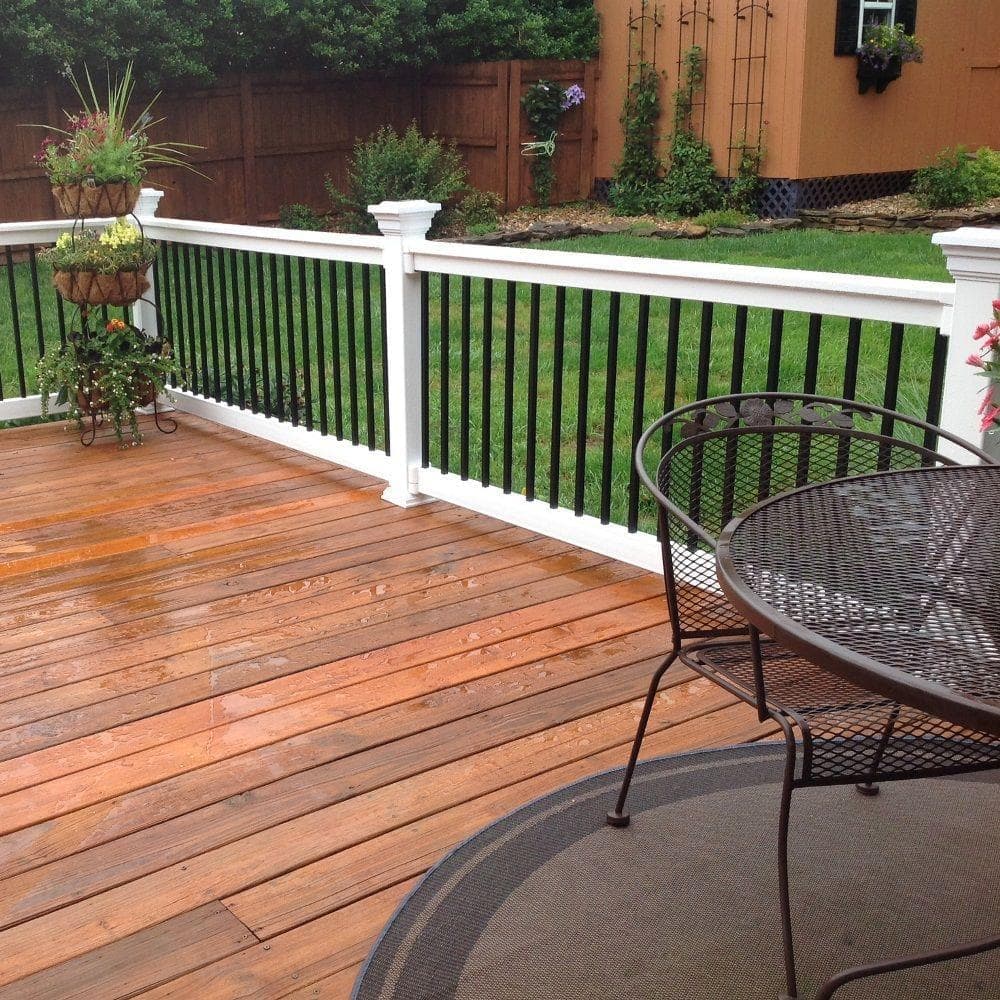 Weatherables Vilano 3 ft. H x 5 ft. W White Vinyl Railing Gate Kit (2)