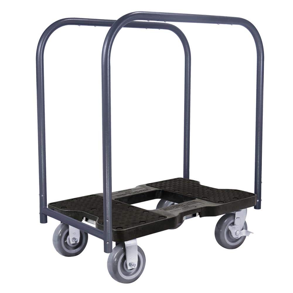 SNAP-LOC 1,800 lbs. Capacity Super-Duty Professional Metal Panel Cart Dolly in Black