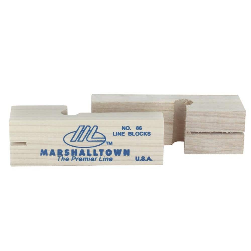 MARSHALLTOWN 3-3/4 in. Wood Line Blocks (Pair)