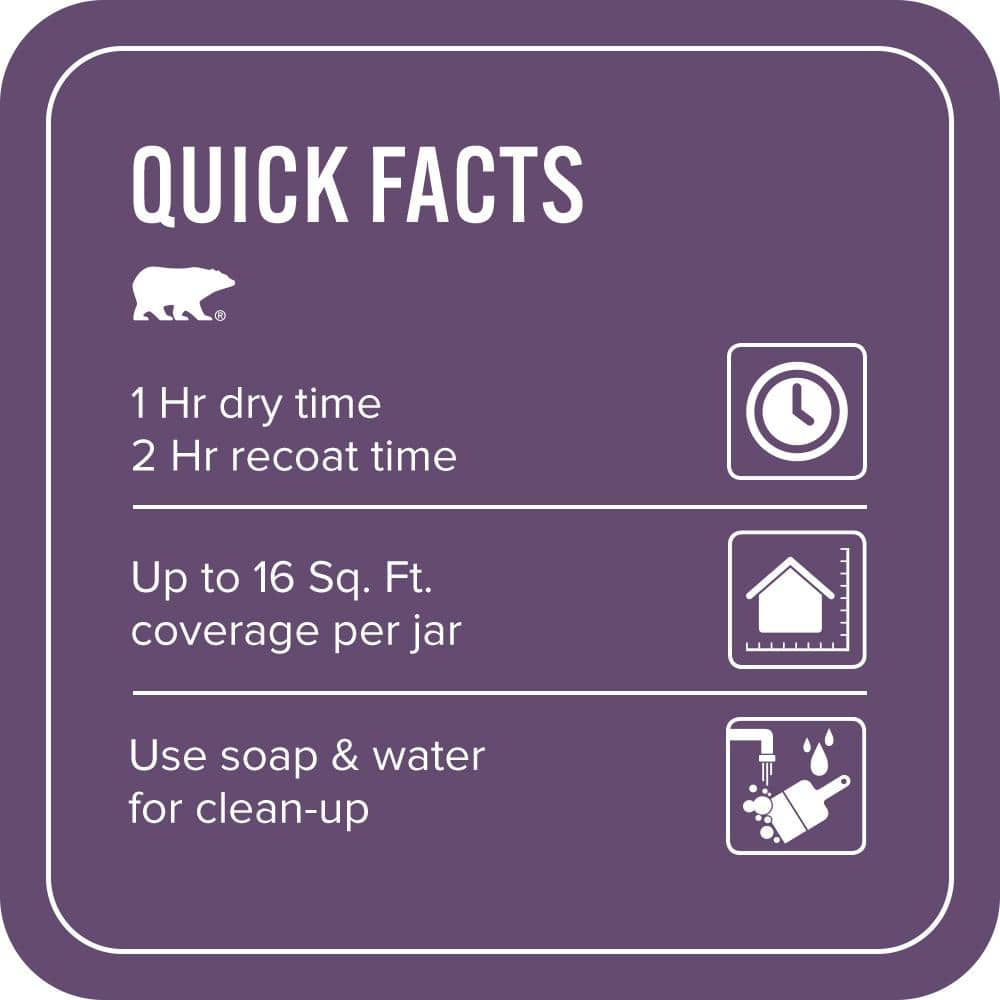 BEHR PREMIUM PLUS #S-G-670 Deep Violet Enamel Interior/Exterior Paint & Primer Color Sample (3)