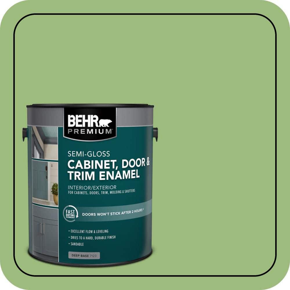 BEHR PREMIUM 1 gal. #P380-5 Gleeful Semi-Gloss Enamel Interior/Exterior Cabinet, Door & Trim Paint