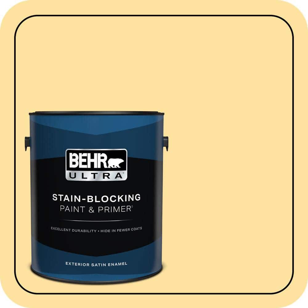 BEHR ULTRA 1 gal. #P280-3 Polka Dot Skirt Satin Enamel Exterior Paint & Primer