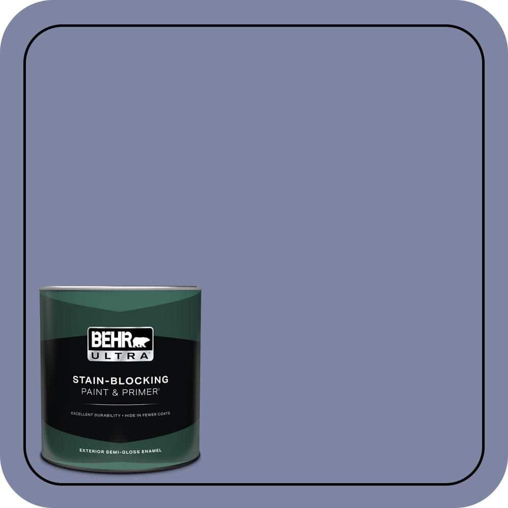 BEHR ULTRA 1 qt. #S540-5 Velvet Curtain Semi-Gloss Enamel Exterior Paint & Primer