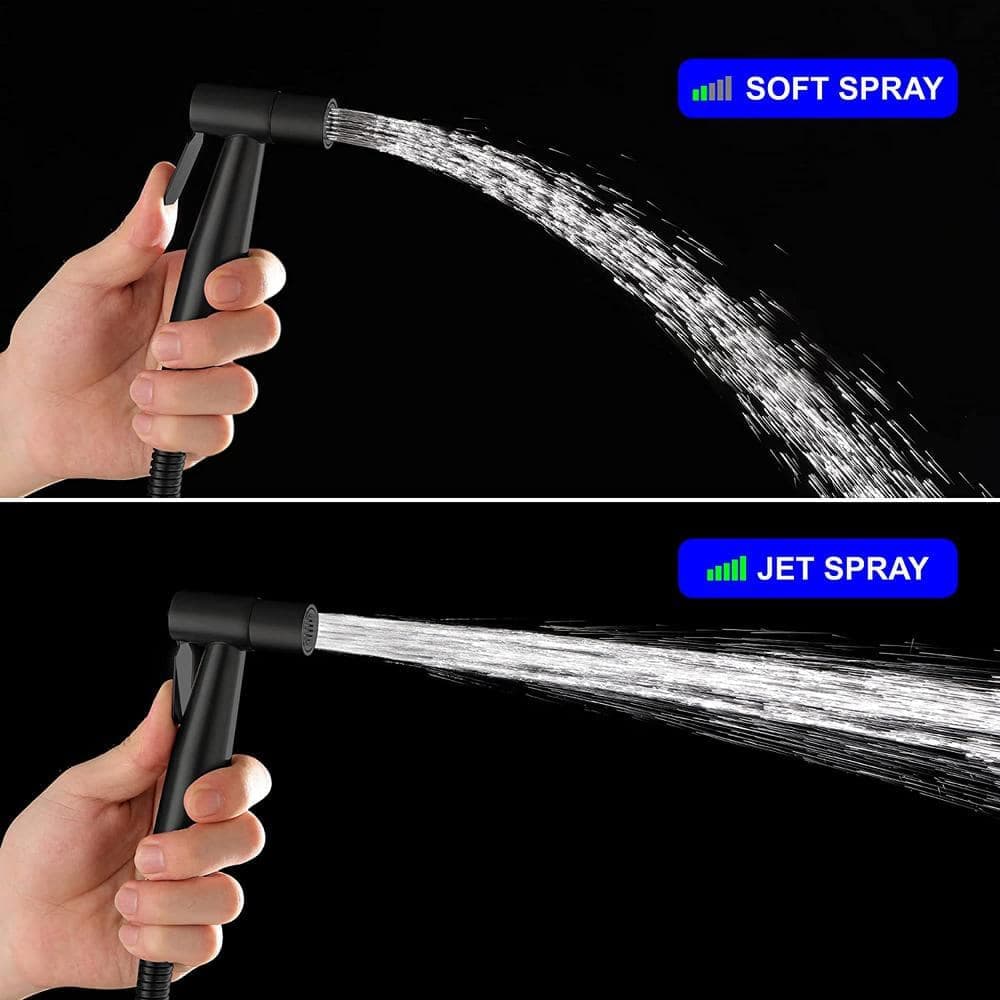 PROOX Non-Electric Stainless Steel Handheld Bidet Sprayer Bidet Attachment in Matte Black (3)