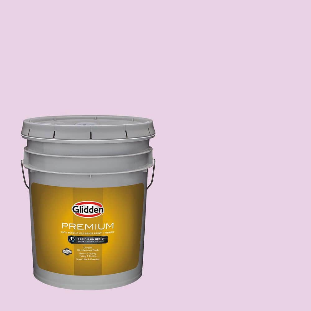 Glidden Premium 5 gal. PPG1251-3 Sonora Rose Flat Exterior Latex Paint