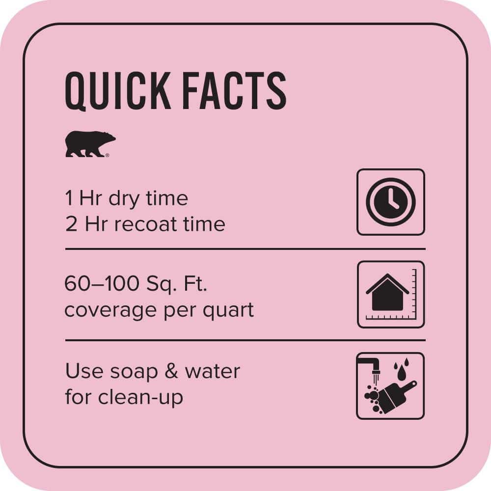 BEHR PREMIUM PLUS 1 qt. #100B-4 Pink Chintz Flat EcoMix Plant-Based Interior Paint & Primer (3)