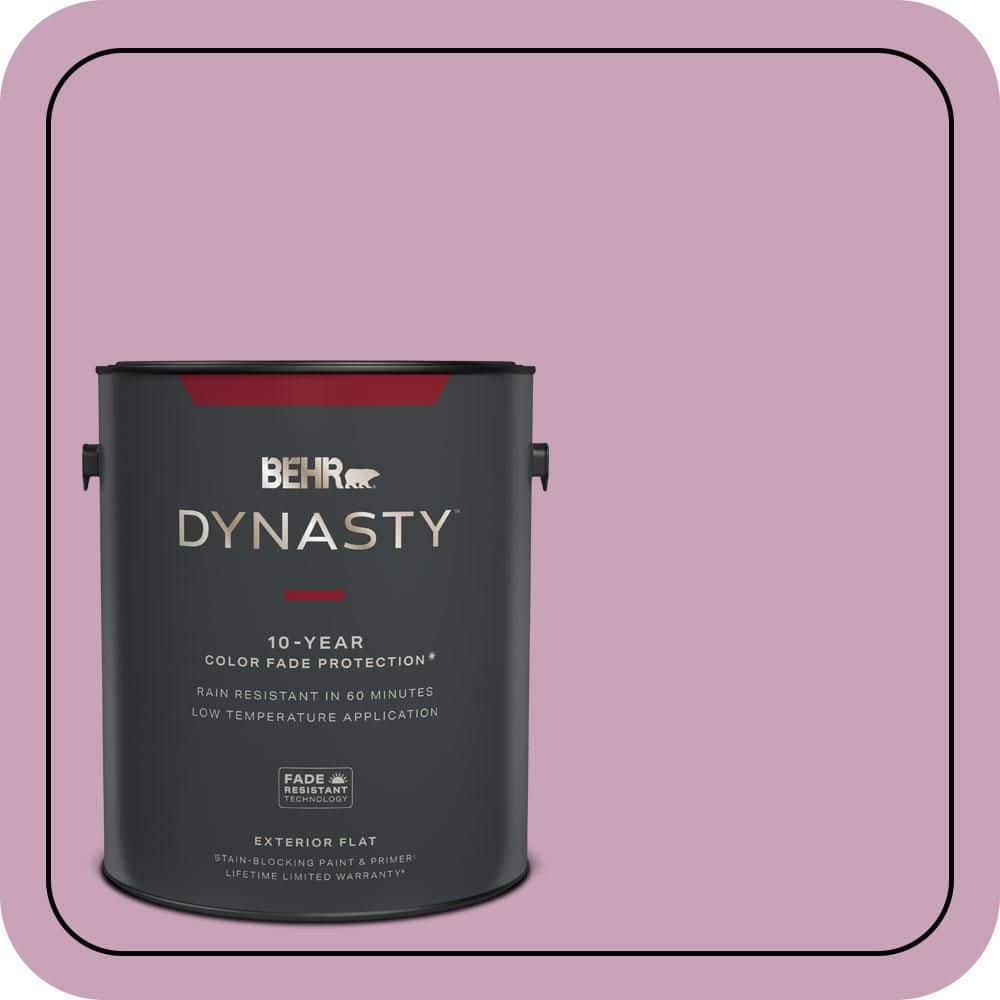 BEHR DYNASTY 1 gal. #690D-4 Taste of Berry Flat Exterior Stain-Blocking Paint & Primer