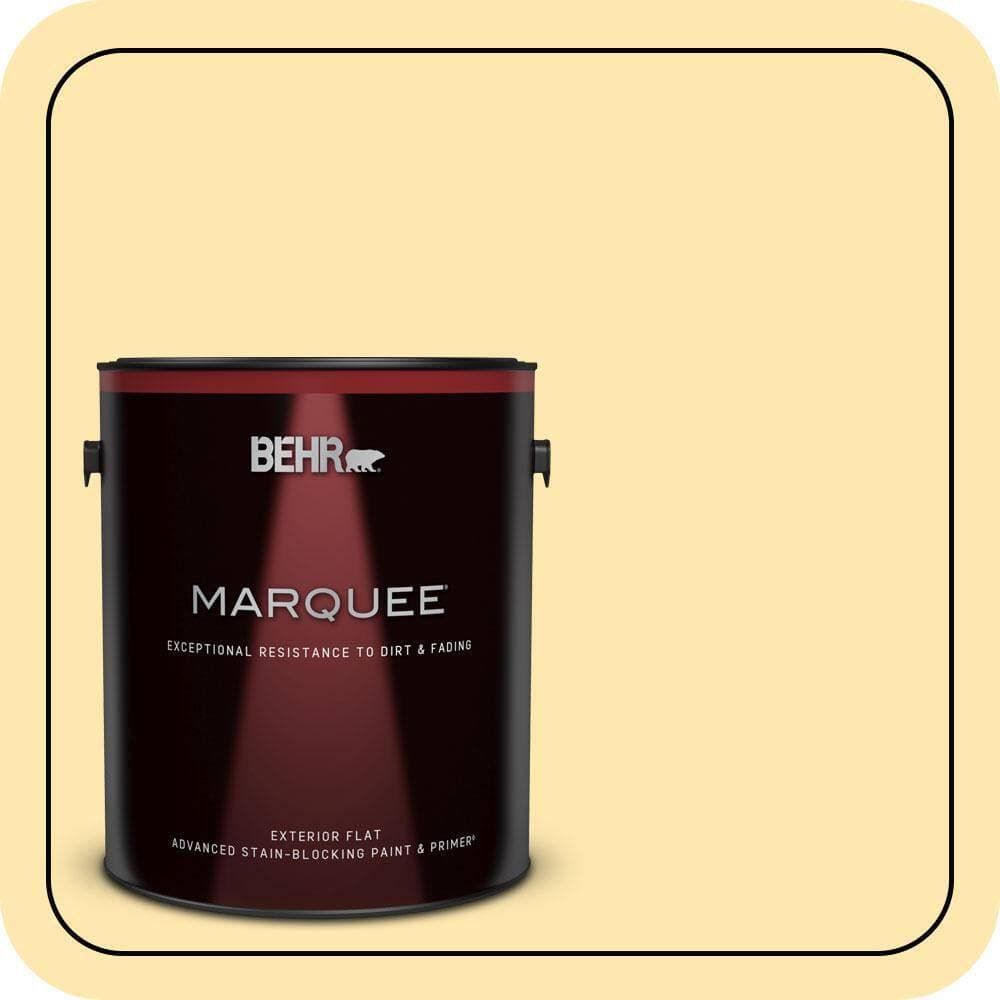 BEHR MARQUEE 1 gal. #P280-2 Gold Thread Flat Exterior Paint & Primer (1)