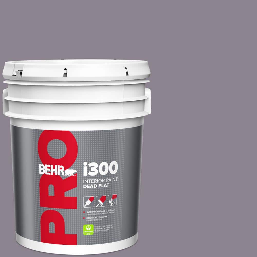 BEHR PRO 5 gal. #670F-5 Gothic Amethyst Dead Flat Interior Paint