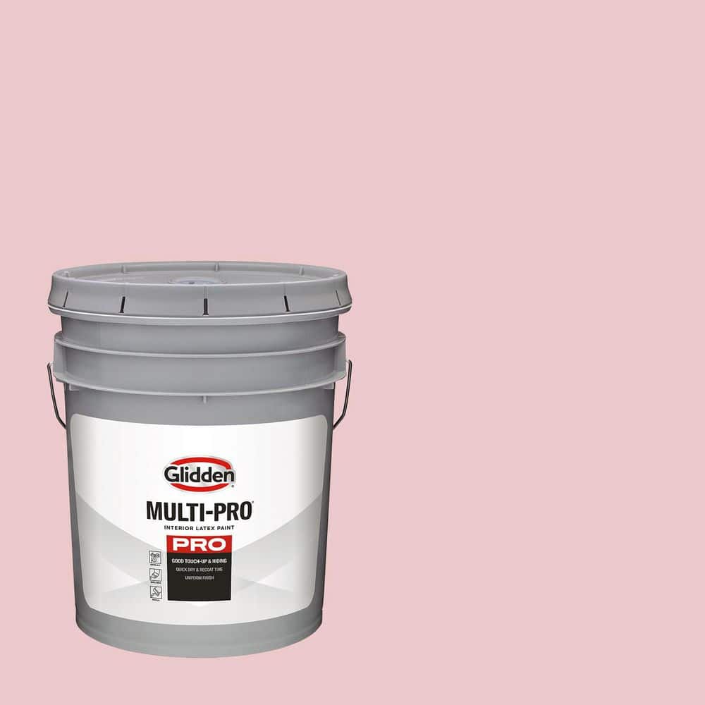 Glidden Multi-Pro 5 gal. PPG1051-2 Pink Cardoon Semi-Gloss Interior Paint