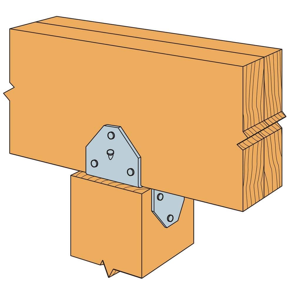 Simpson Strong-Tie BCS Galvanized Post Cap for Double 2x Beam, 4x Post (3)
