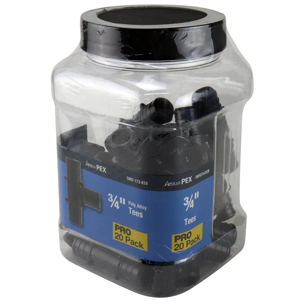 Apollo 3/4 in. PEX-B Barb Poly-Alloy Tee Pro Pack (20-Pack) (4)