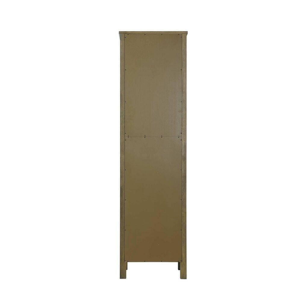 TIMELESS HOME 20 in. W x 18 in. D x 72 in. H Brown Freestanding Linen Cabinet (3)