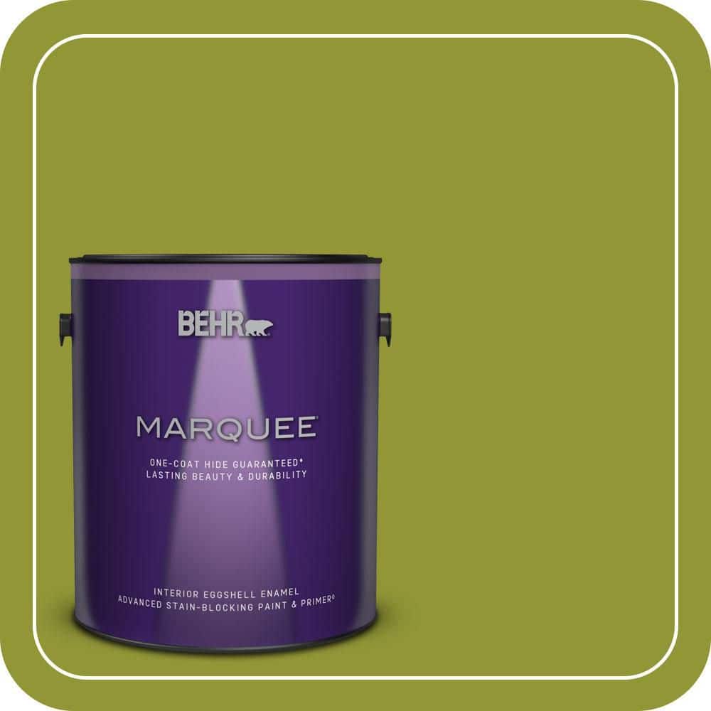 BEHR MARQUEE 1 gal. #S-H-410 Appletini Eggshell Enamel Interior Paint & Primer