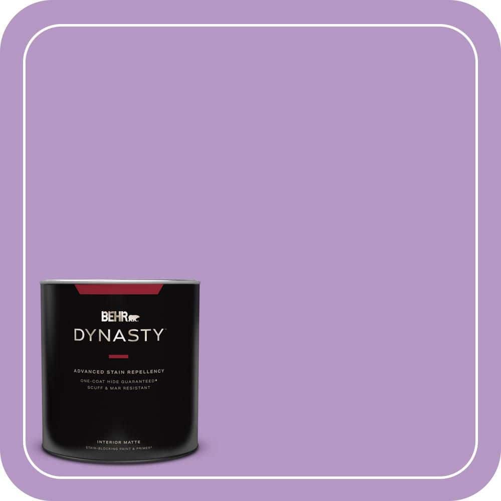 BEHR DYNASTY 1 qt. #660B-5 Atlantic Tulip Matte Interior Stain-Blocking Paint and Primer