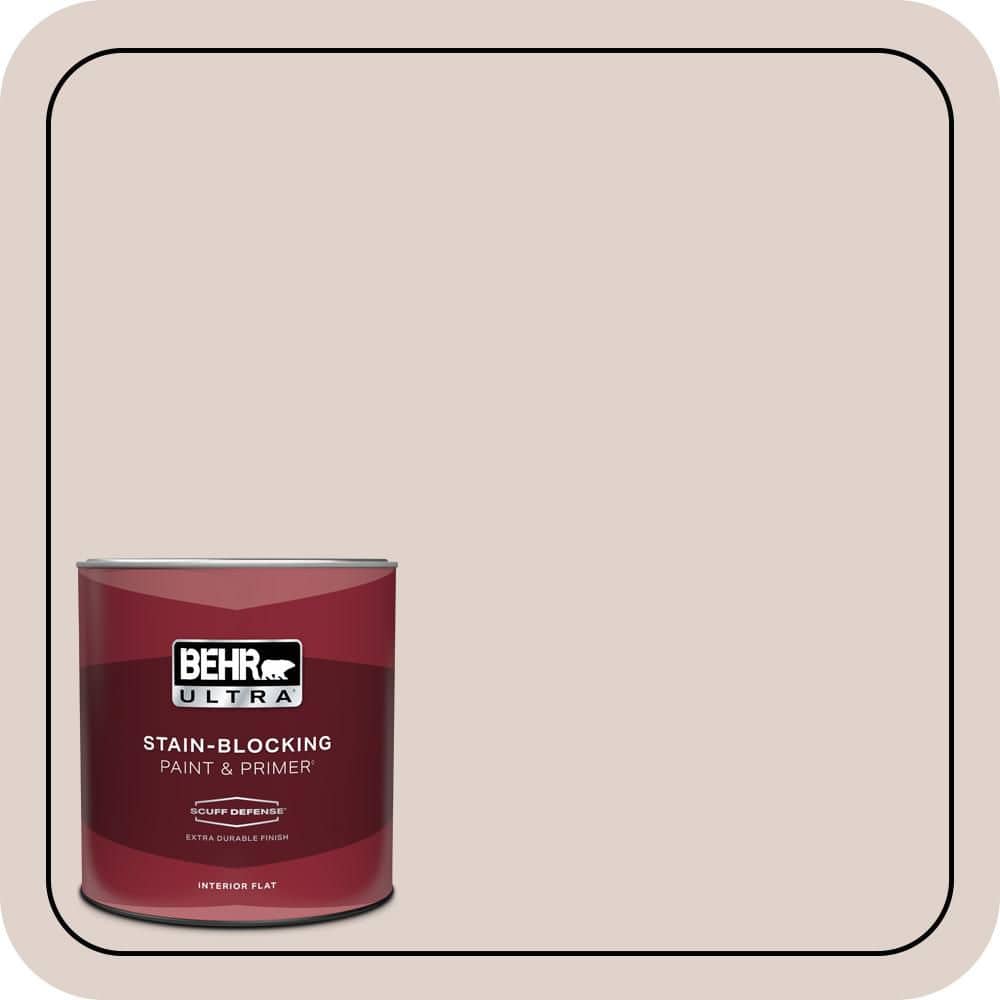 BEHR ULTRA 1 qt. #MQ3-07 Vision of Light Extra Durable Flat Interior Paint & Primer