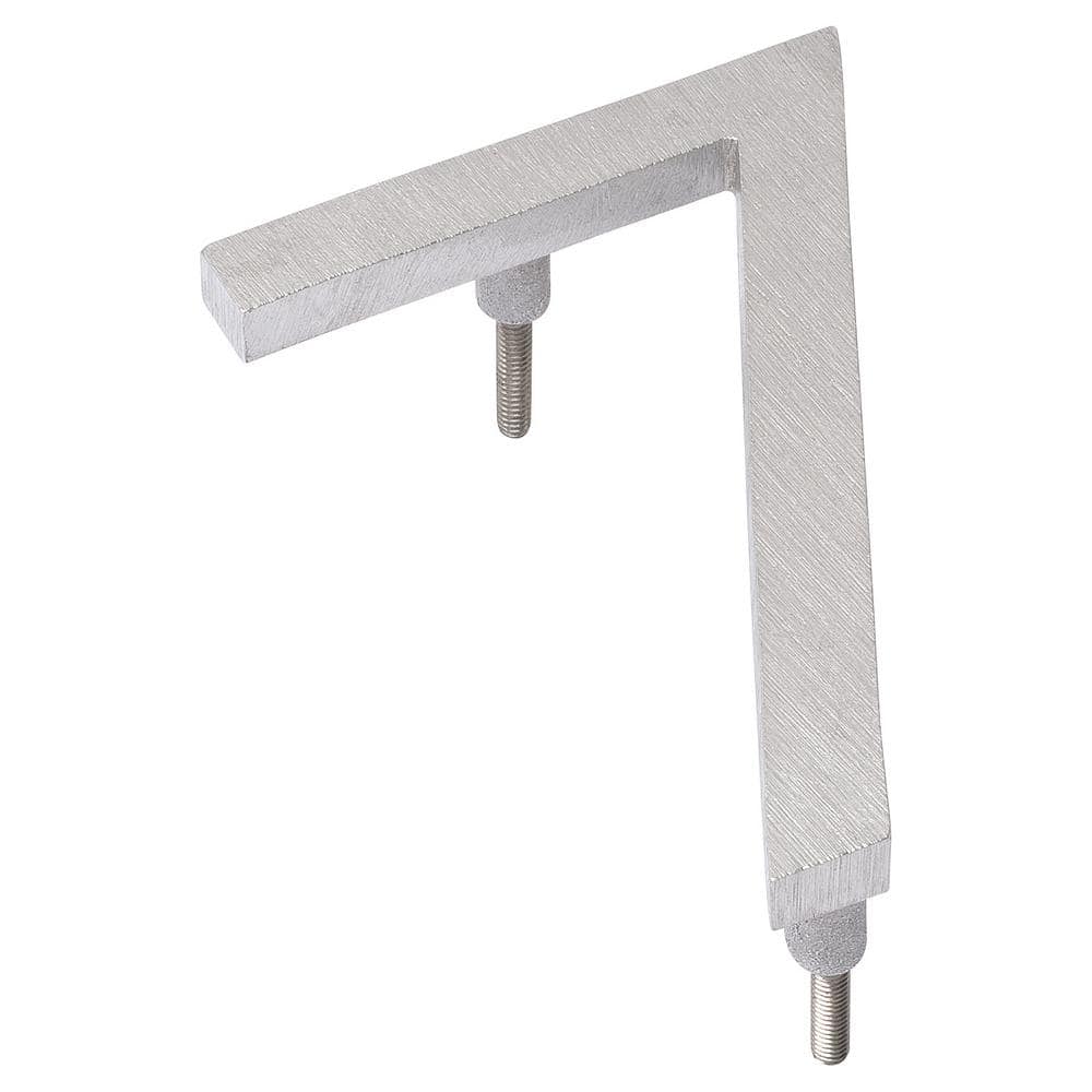 Montague Metal Products 16 in. Brushed Aluminum Floating or Flat Modern House Number 7 (1)