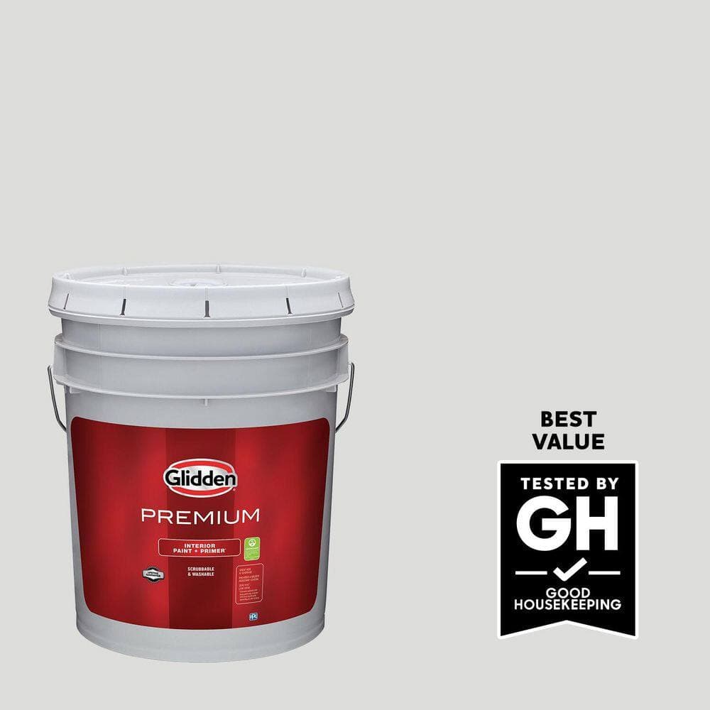 Glidden Premium 5 gal. PPG0996-1 Shining Scale Semi-Gloss Interior Latex Paint