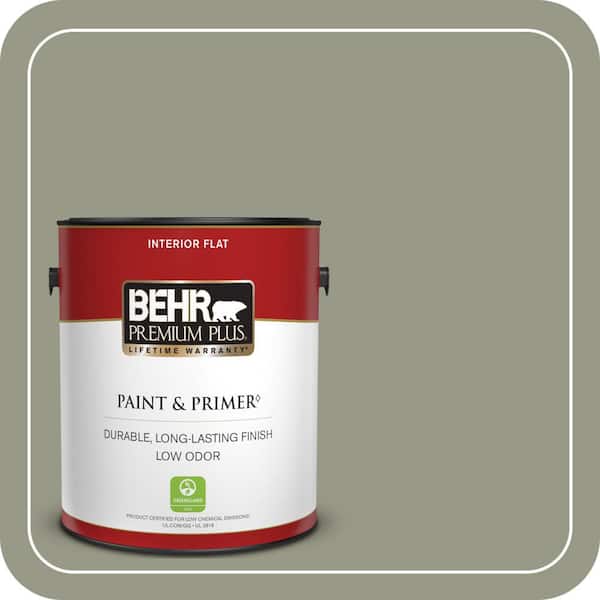 BEHR PREMIUM PLUS #BNC-27 Aged Eucalyptus Enamel Low Odor & Primer (2)
