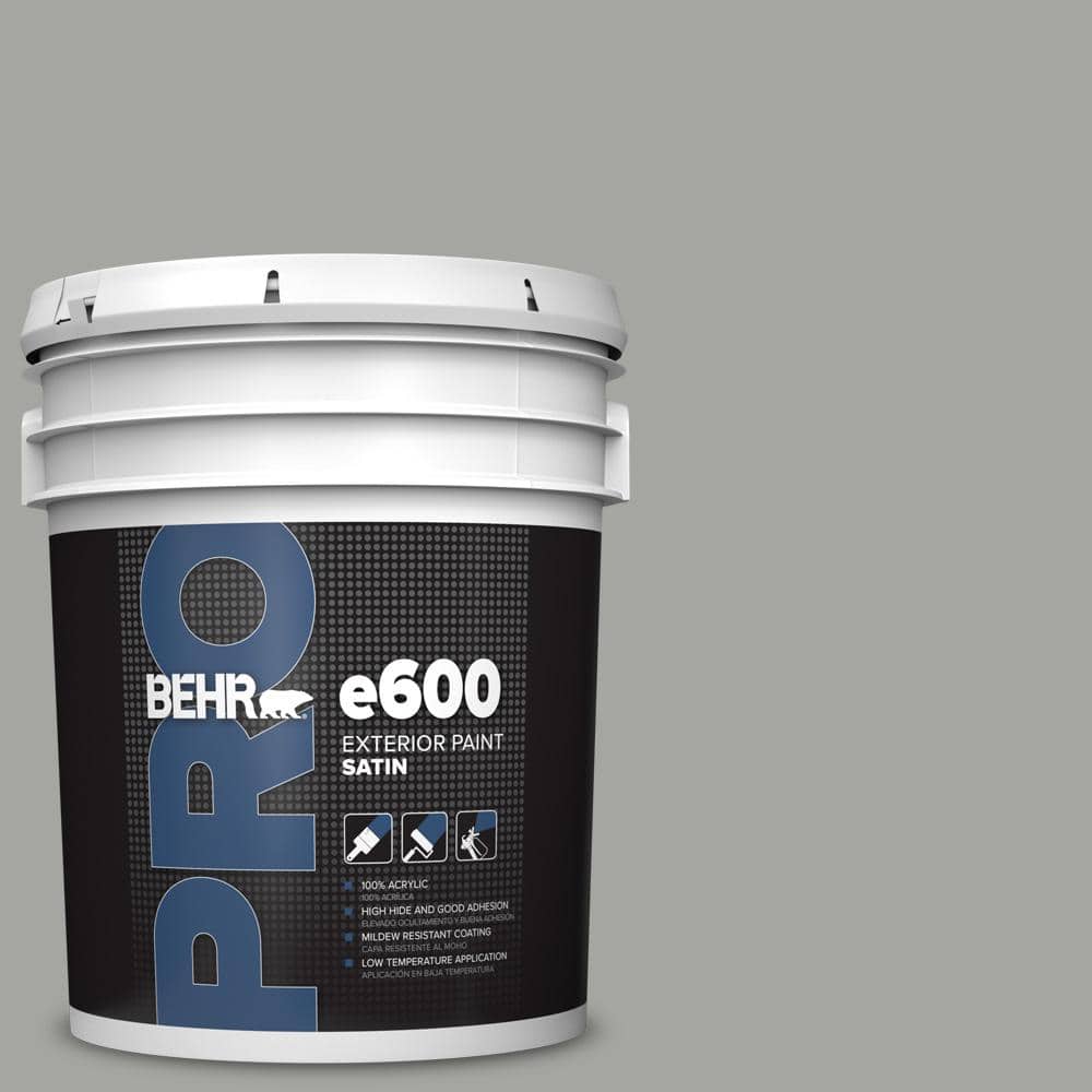 BEHR PRO 5 gal. #PPU24-18 Great Graphite Satin Enamel Exterior Paint (1)