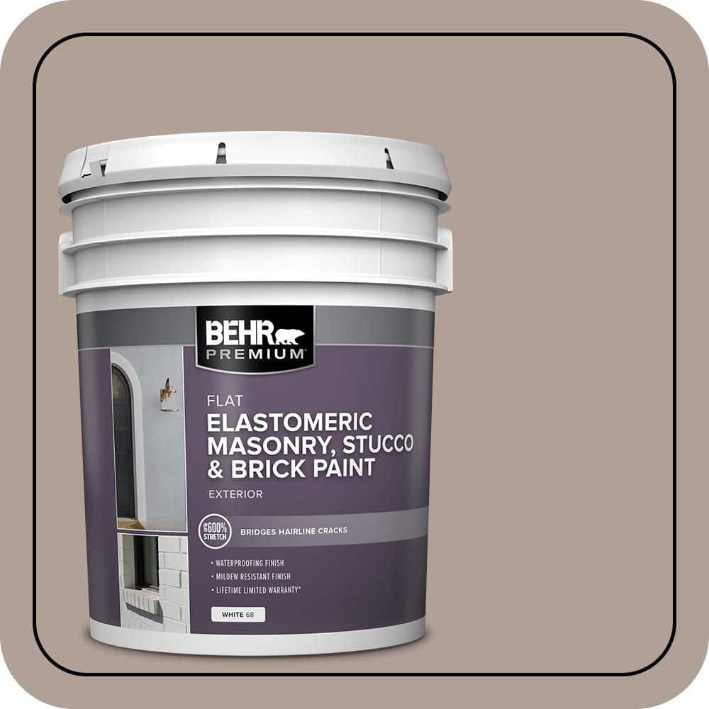 BEHR PREMIUM 5 gal. #N180-4 Moleskin Elastomeric Masonry, Stucco and Brick Exterior Paint (1)