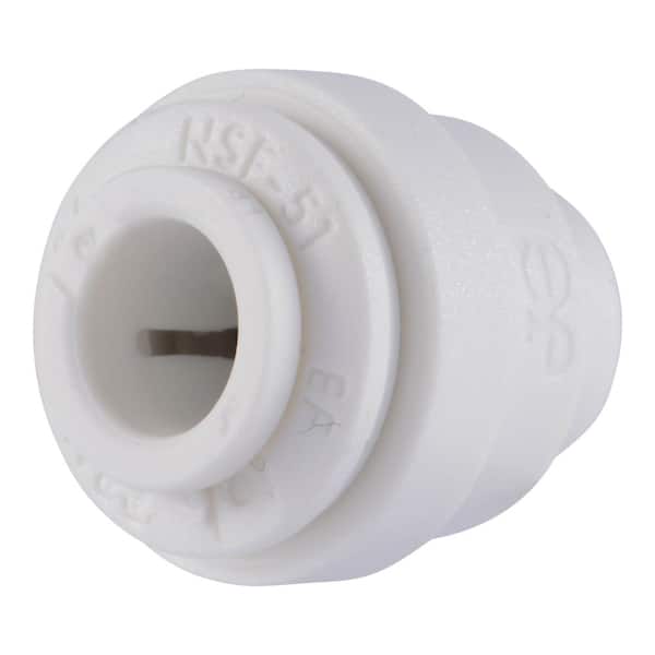 John Guest 1/4 in. O.D. Push-to-Connect Polypropylene Cap Fitting (1)