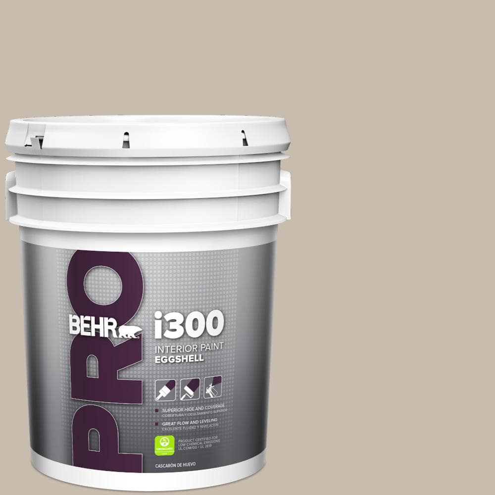 BEHR PRO 5 gal. #ECC-44-1 Barley Field Eggshell Interior Paint
