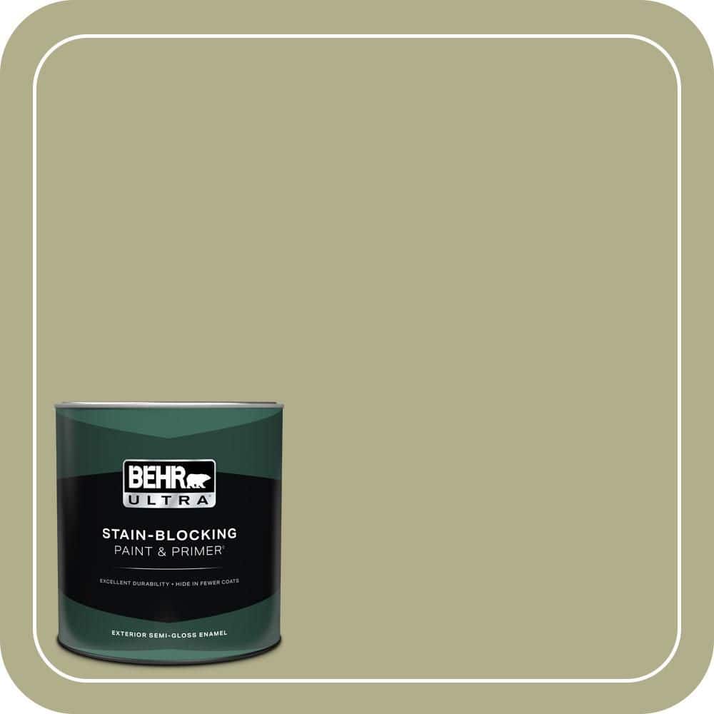 BEHR ULTRA 1 qt. #PPU9-21 Sanctuary Semi-Gloss Enamel Exterior Paint & Primer