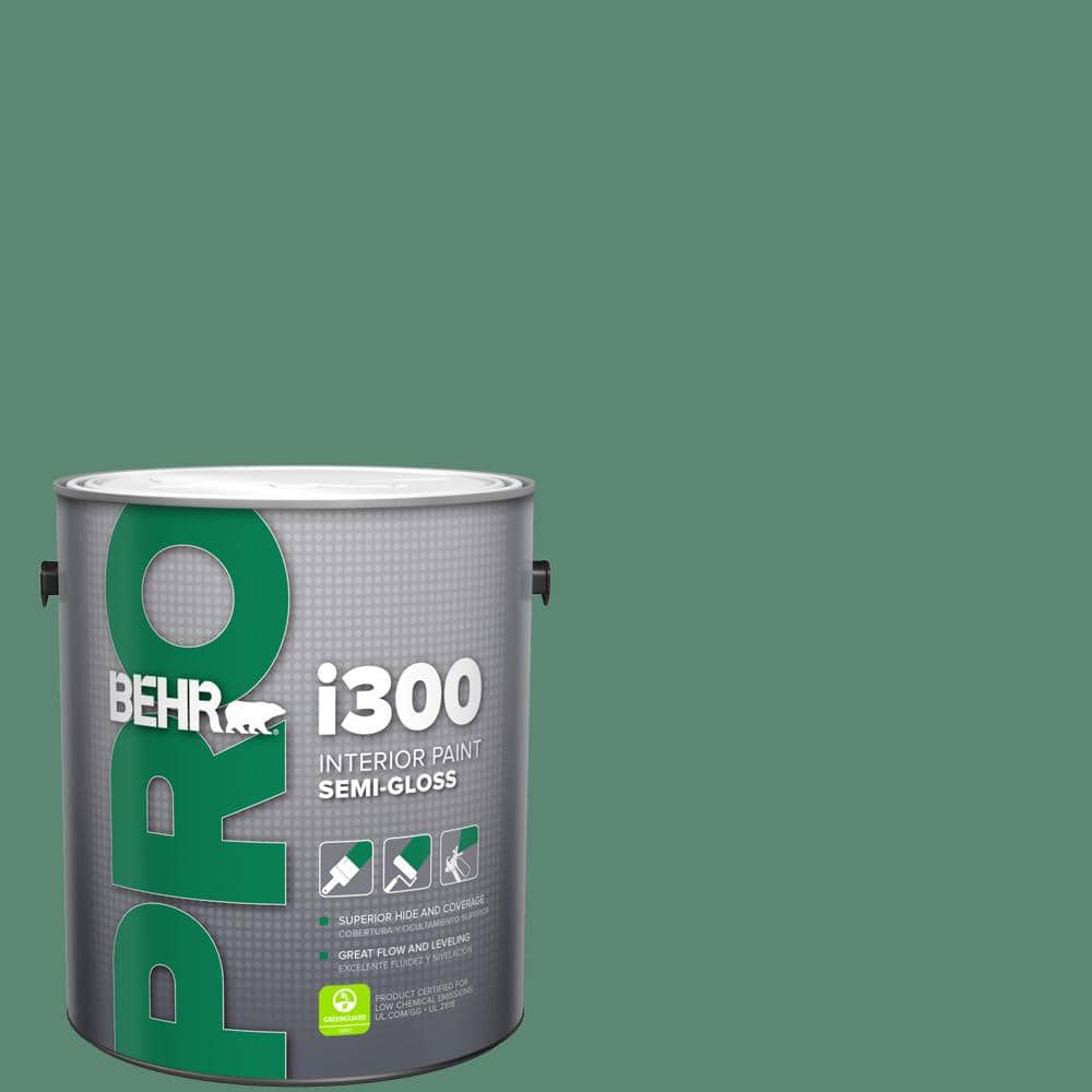 BEHR PRO 1 gal. #MQ6-43 Dark Jade Semi-Gloss Interior Paint
