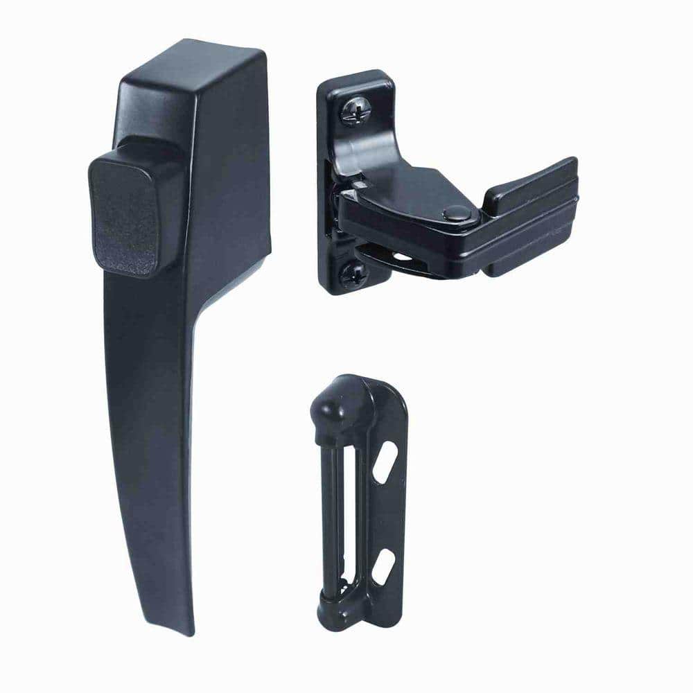 Prime-Line Push Button Screen or Storm Door Latch, Black