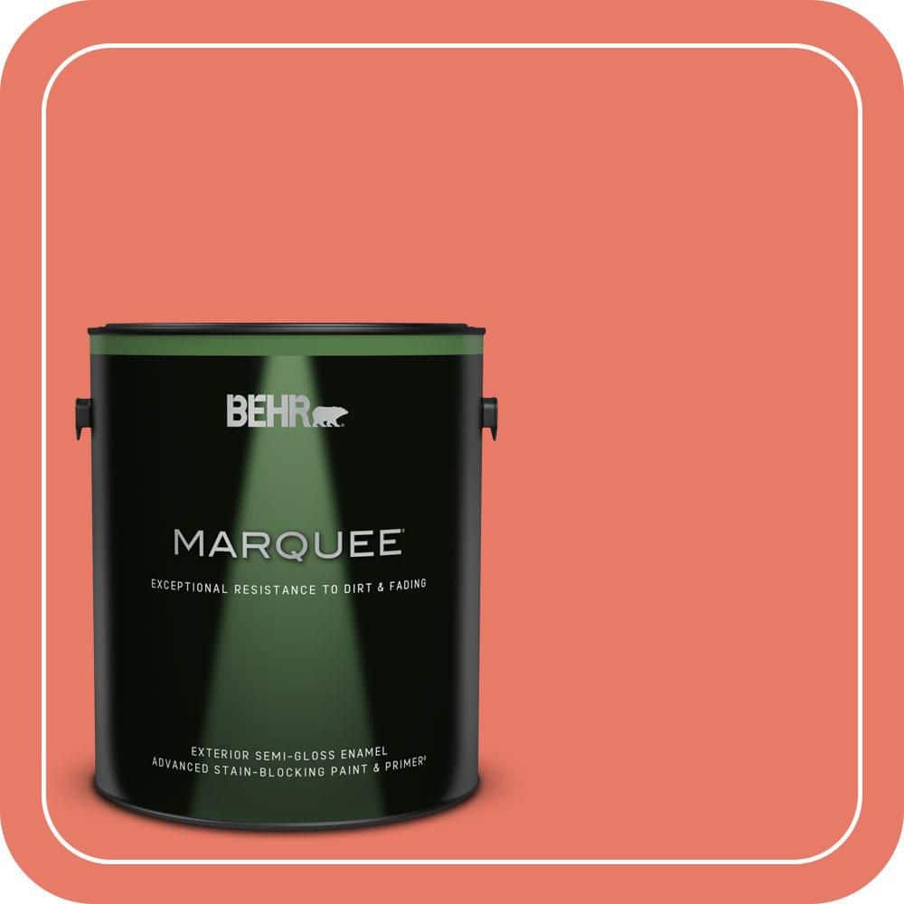 BEHR MARQUEE 1 gal. #P180-5 Watermelon Slice Semi-Gloss Enamel Exterior Paint & Primer (1)