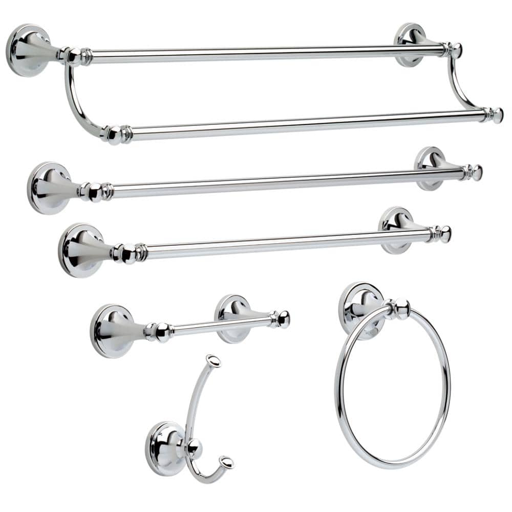 Delta Silverton Double Towel Hook Bath Hardware Accessory in Polished Chrome (3)
