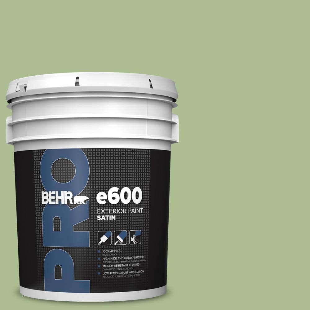 BEHR PRO 5 gal. #M370-4 Chervil Leaves Satin Exterior Paint