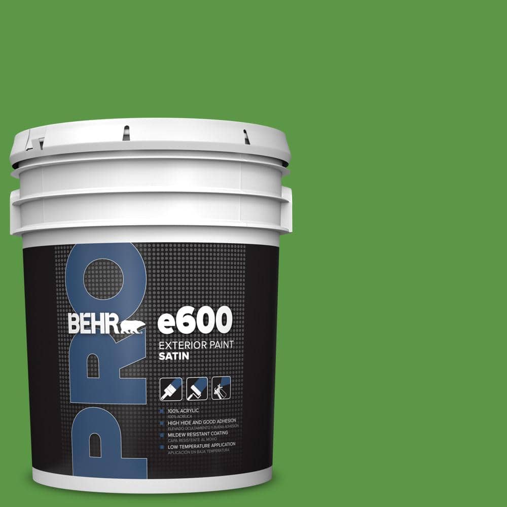 BEHR PRO 5 gal. #430B-7 Cress Green Satin Exterior Paint