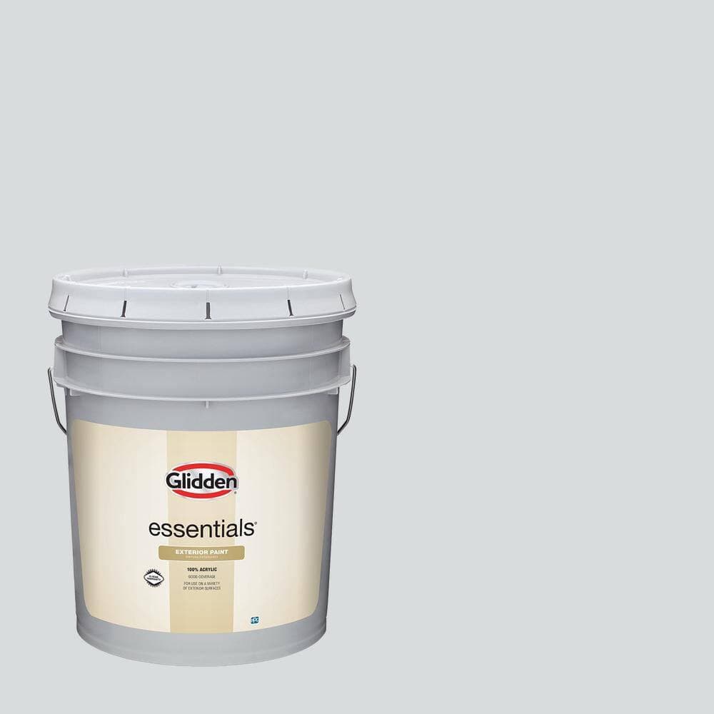 Glidden Essentials 5 gal. #PPG1013-2 Spring Thaw Satin Exterior Paint