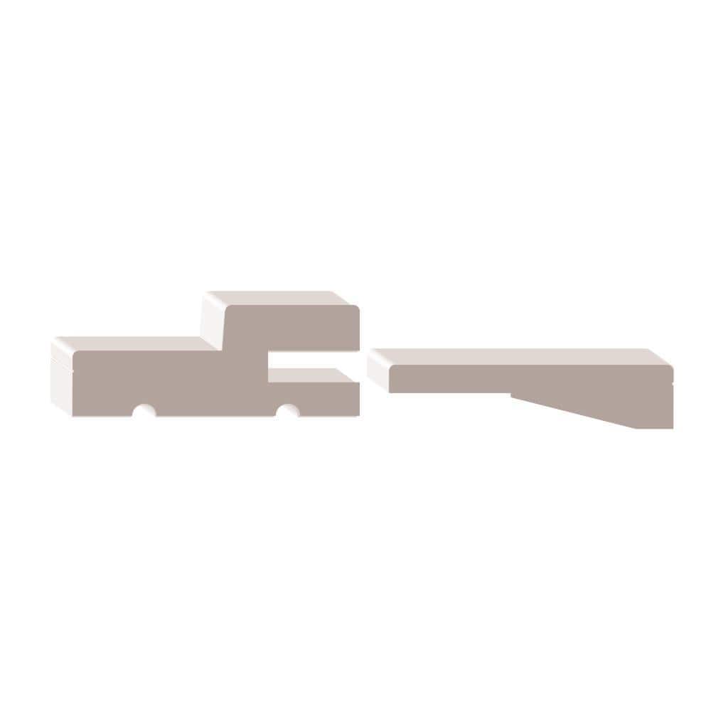 HOUSE OF FARA 1-1/16 in. D x 4-5/8 in. W x 97-11/16 in. L Primed Pine Wood PFJ Split Jamb Pair (1)
