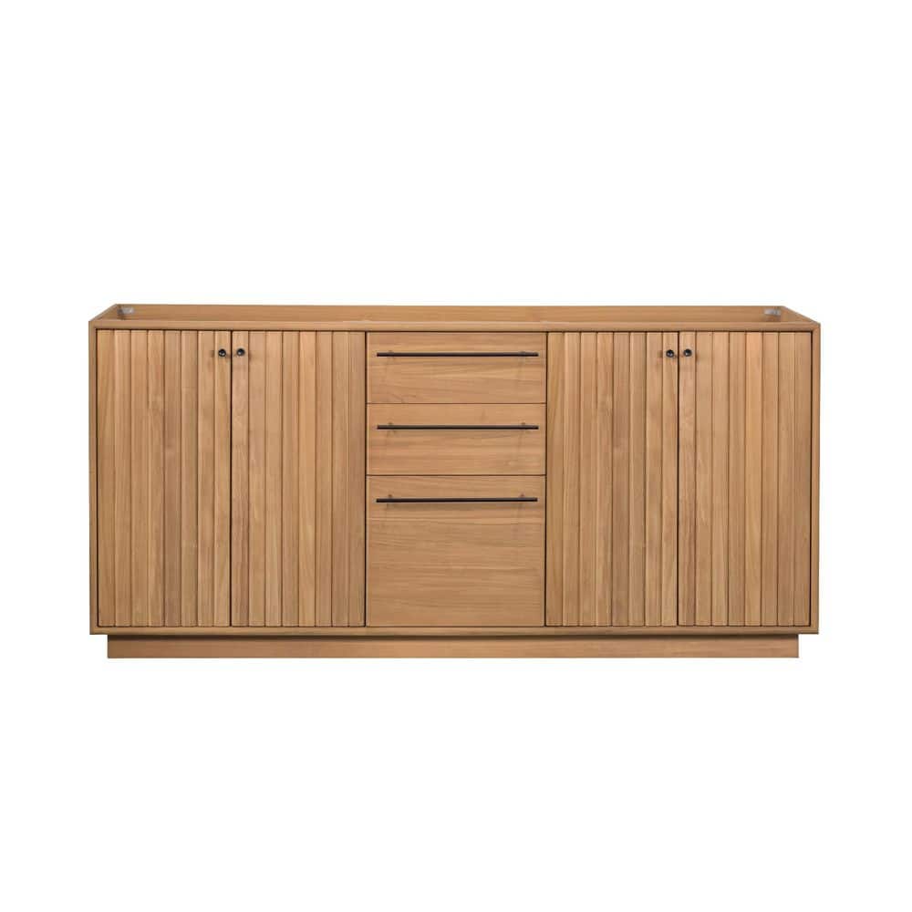 Avanity Parker 72 in. Bath Vanity Cabinet without Top in Natural Teak Assembled (1)